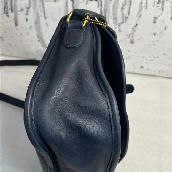 Coach 9790 City Bag Flap Navy Purse Crossbody - Picture 7 of 12